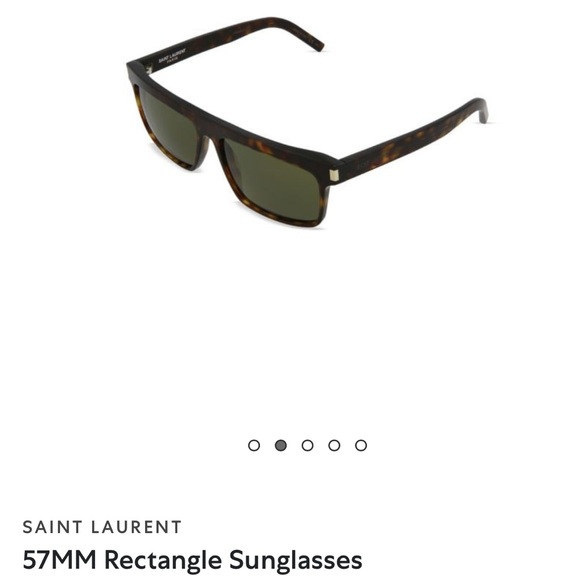 Saint Laurent 57MM Rectangle Sunglasses - Picture 1 of 5